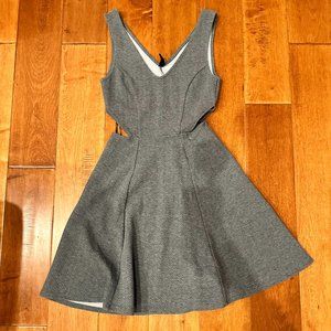 Grey Cut-Out H&M Skater Dress